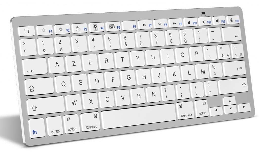 exemple de clavier dit "chicklet" sans pavé numérique